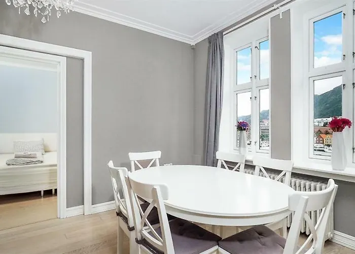 With Beautiful View To Bryggen Берген